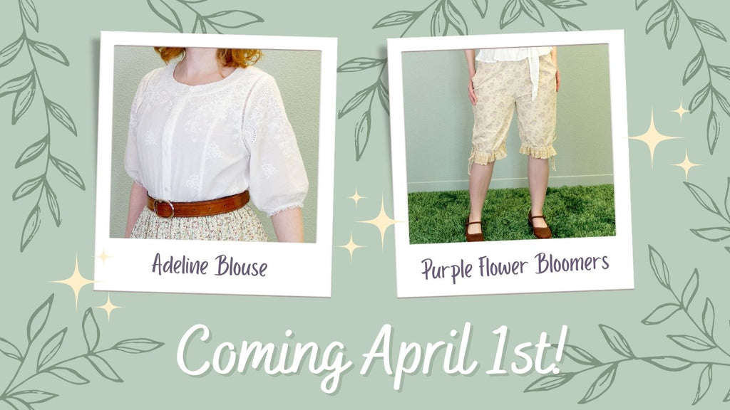 Introducing the Adeline Blouse and Purple Flower Bloomers🌼