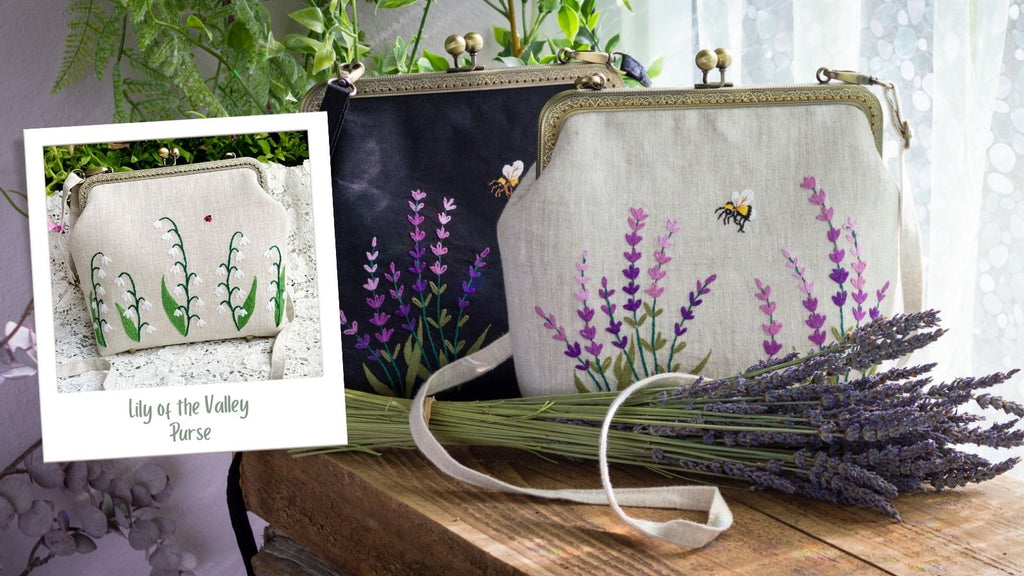 Lily of the Valley Purses (and the return of the Lavender purse!)
