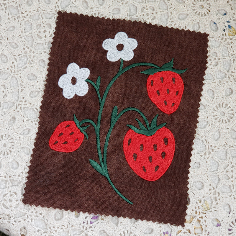 Strawberry Sew-on Patch