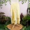 Asymmetrical Yellow Maxi Skirt