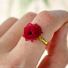 Fabric Rose Ring