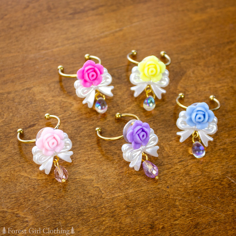 Rose Bow Rings (Various Colors)