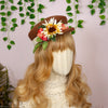 Vintage Pageboy Cap with Flowers