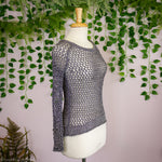 Metallic Knit Top