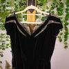 Black Velvet Vintage Dress