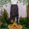 Tattered Gray Silk Skirt