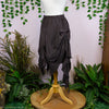 Tattered Gray Silk Skirt