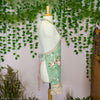Teal Rose Cotton Apron