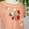 Strawberry Linen Top