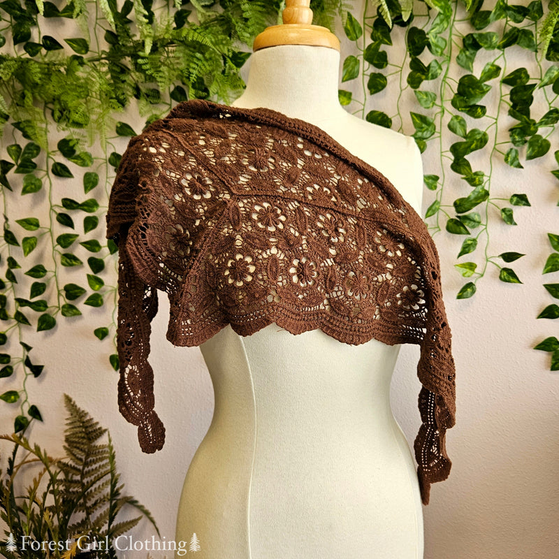 Cotton Lace Triangle Scarves