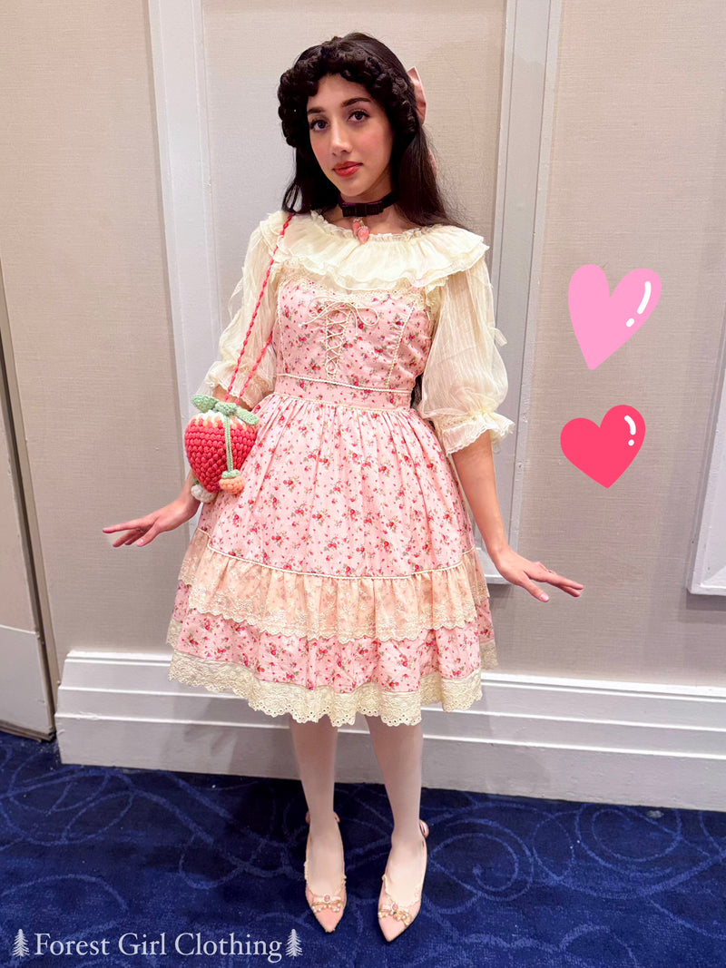 strawberries and cream dress Strawberries & Cream Dress Forest Girl Clothing