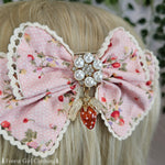 Strawberries & Cream Hair Bow