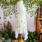White Cross Stitch Doily Dress