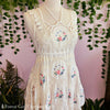 White Cross Stitch Doily Dress
