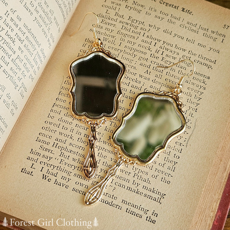 Antique Mirror Earrings