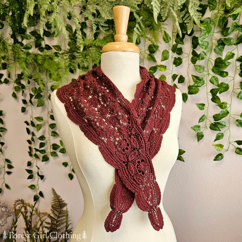 Cotton Lace Triangle Scarves