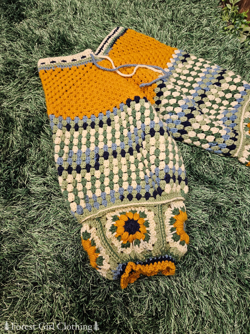 Granny Square Crochet Pantaloons