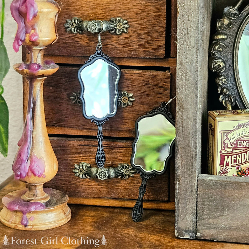 Antique Mirror Earrings