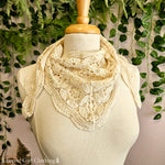 Cotton Lace Triangle Scarves