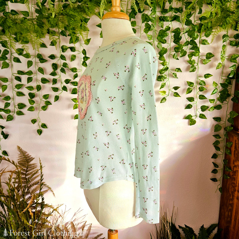 Violets Basket Knit Top