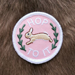 Hop To It Iron-on Patch