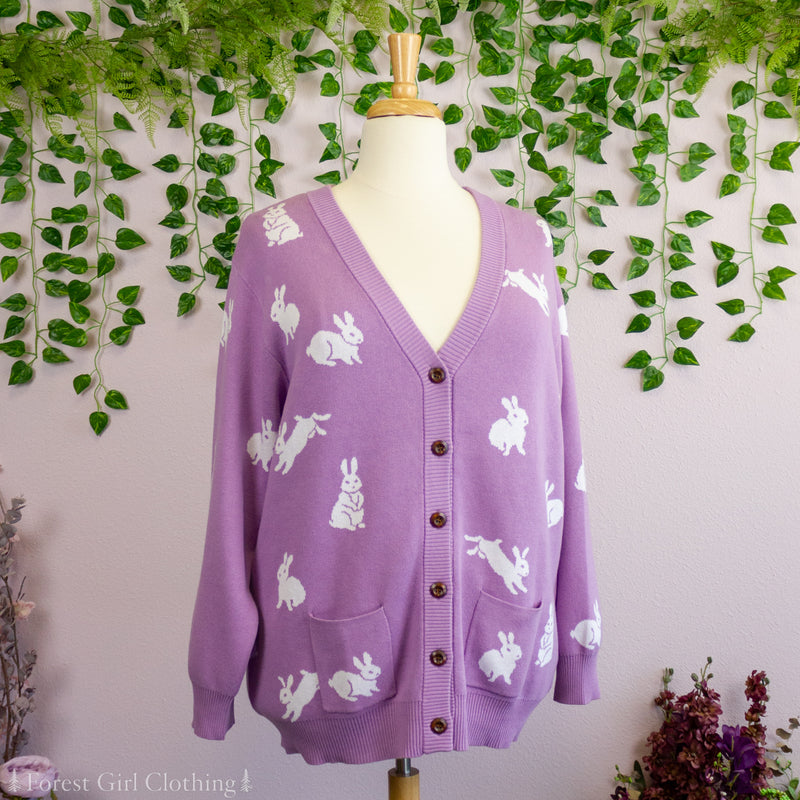 Purple Bunny Cardigan – Forest Girl Clothing