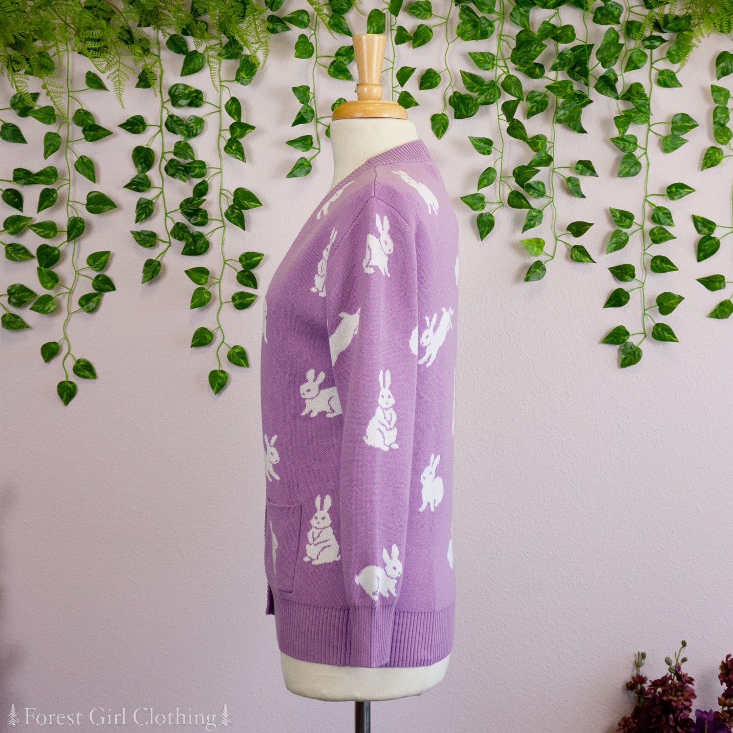 Purple Bunny Cardigan – Forest Girl Clothing