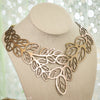 Leather Leaf Necklace - Various Colors