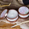 Shea and White Wood Candle