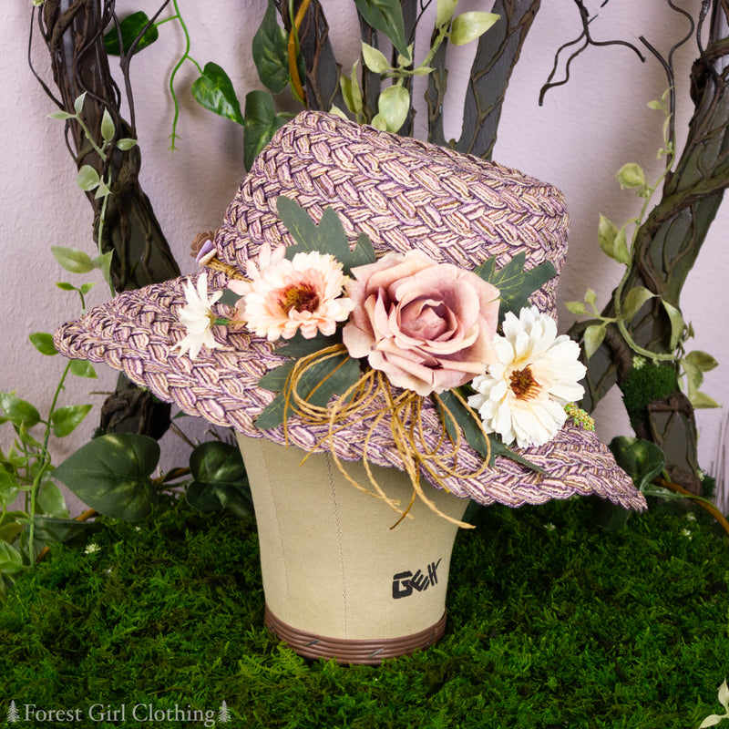 Mauve Flower Hat