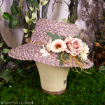 Mauve Flower Hat