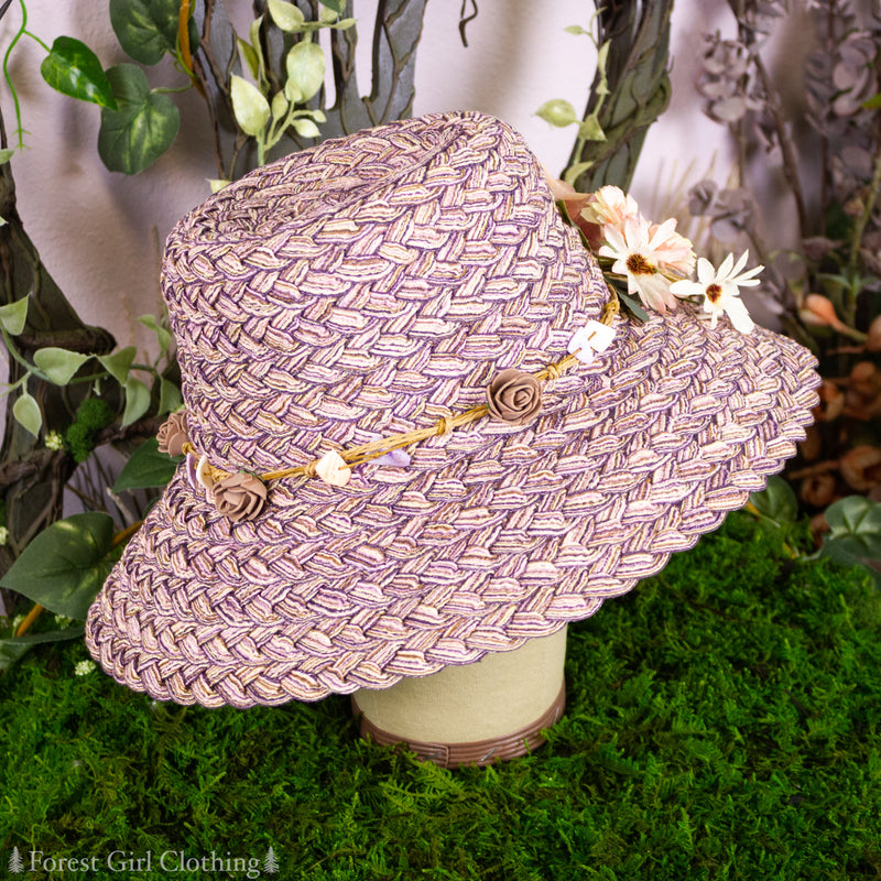 Mauve Flower Hat