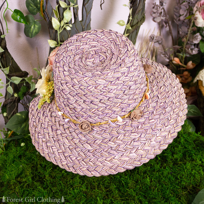 Mauve Flower Hat