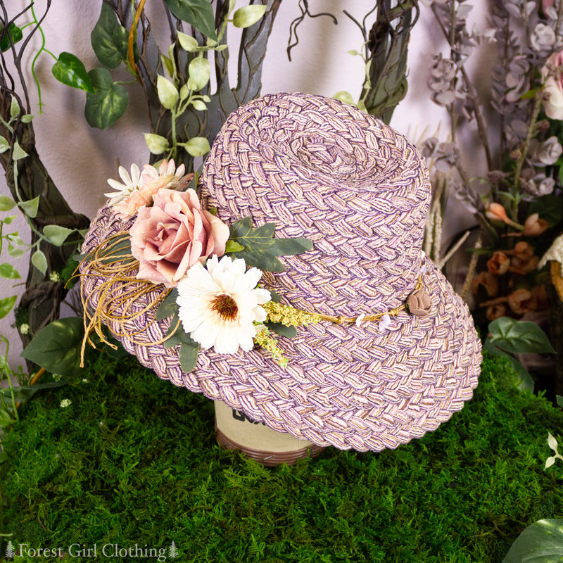 Mauve Flower Hat