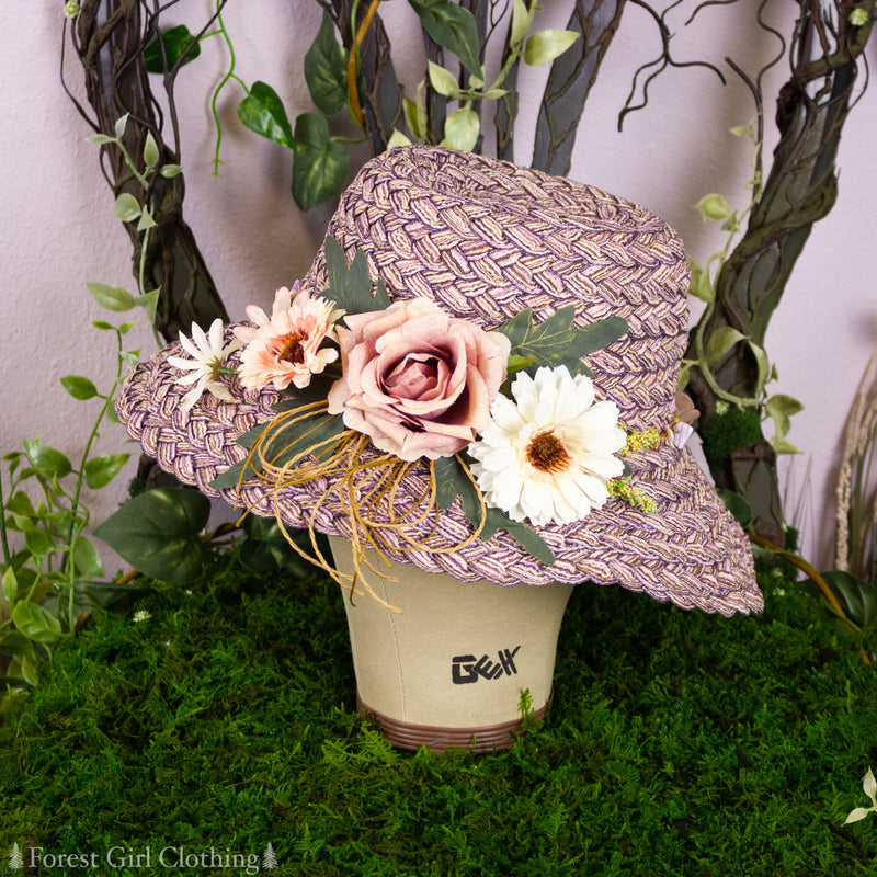 Mauve Flower Hat