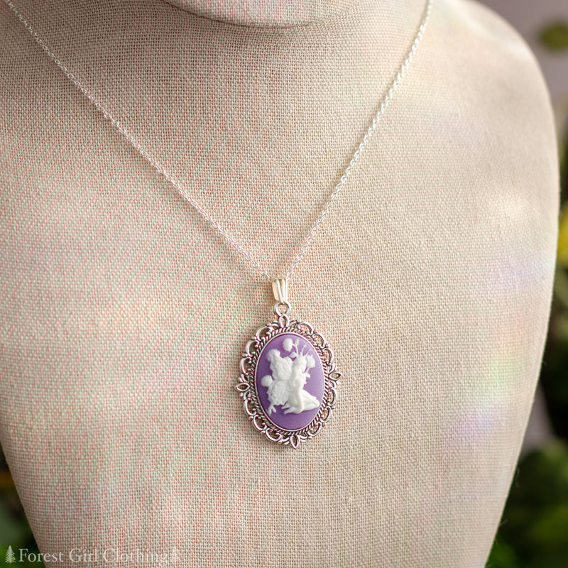 Thistle Fairy Cameo Necklace