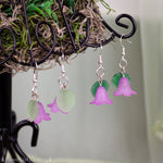 Purple Lily Earrings