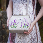 Lavender Embroidered Purse