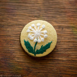 Dandelion Embroidered Pin