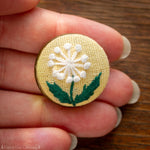 Dandelion Embroidered Pin