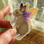 Bunnerfly Holographic Sticker