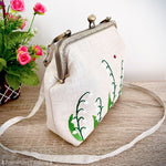 Lily of the Valley Embroidered Purse